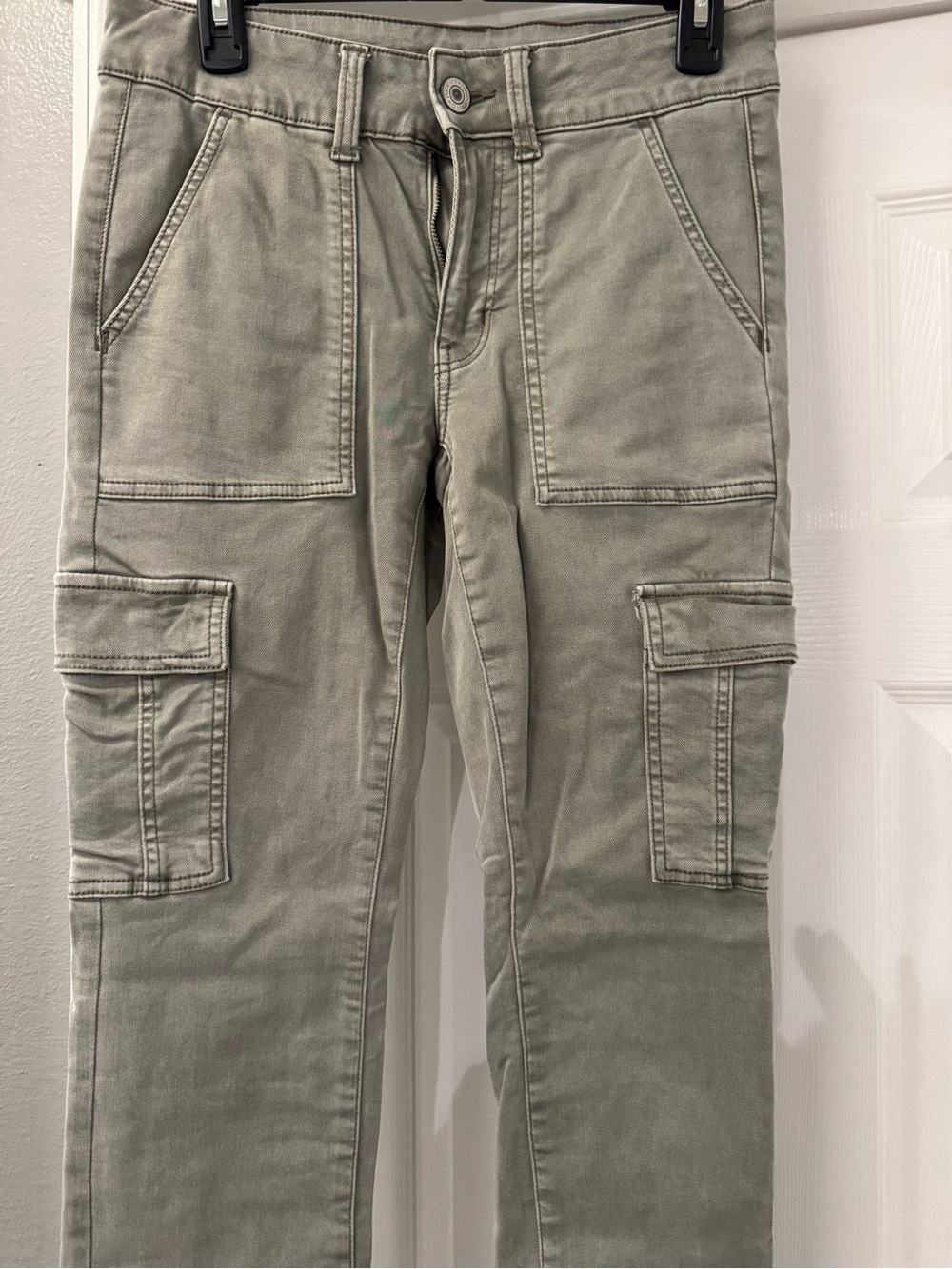 American Eagle Stretch Jeggings Womens Cargo Pants in Olive Size 6